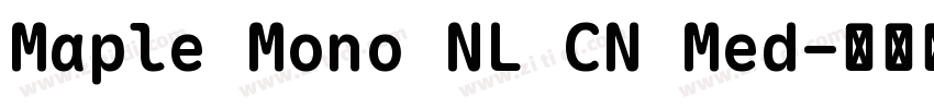 Maple Mono NL CN Med字体转换